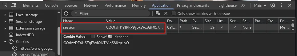 changing session of other user in browser