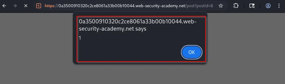 subsequent request with xss